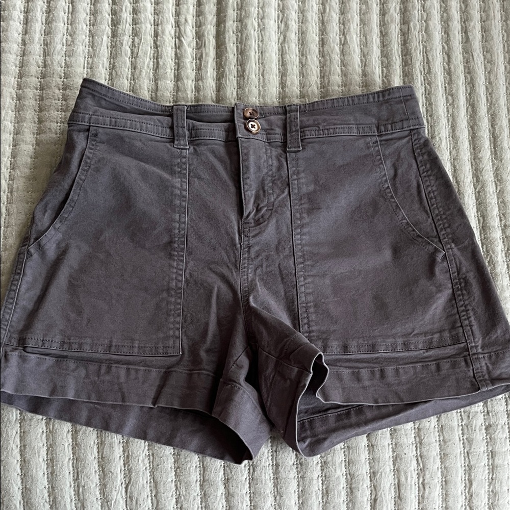 a new day Women's Charcoal Cargo Shorts